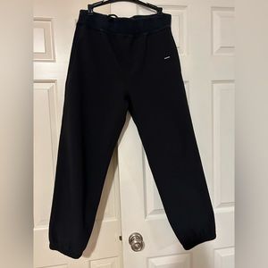 PRE -LOVED Authentic Supreme Black Small Logo Polyester Trouser/joggers